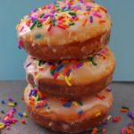 Twice-Glazed Funfetti Cake Donuts