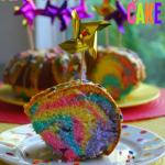Rainbow Pinwheel Party Cake