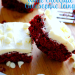 Red Velvet Brownies with White Chocolate Cheesecake Icing [Ben & Jerry's Week!]