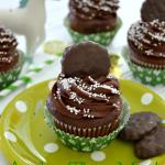 Andes Thin Mint Cupcakes