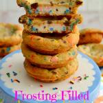 Frosting Filled Deep Dish Cake Batter Cookies {And a Surprise Bridal Shower for Sally!}