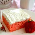 Strawberries & Cream Sheet Cake