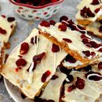 Cranberry Bliss Cracker Toffee