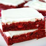 Soft & Chewy Red Velvet Brownies with Cream Cheese Frosting