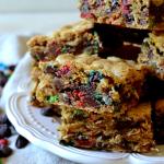 Thick & Chewy Monster Cookie Bars