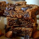 Whole Wheat Almond Butter Blondies
