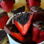 Oreo Truffle-Stuffed Strawberries