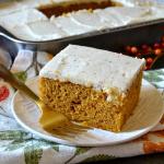 Best Pumpkin Cake with Brown Butter Maple Frosting