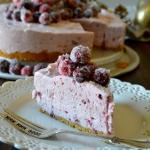 No-Bake Cranberry Cheesecake