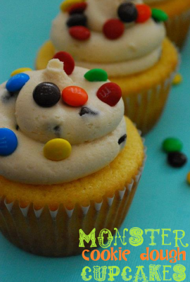 monster cookie dough cupcakes