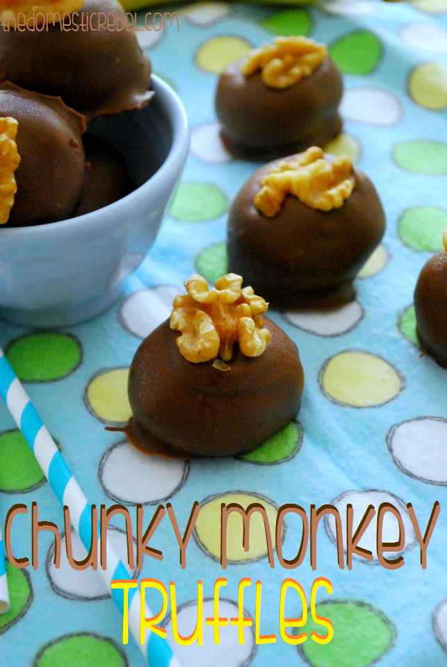 Chunky Monkey Truffles [Ben & Jerry's Week!!] | The Domestic Rebel