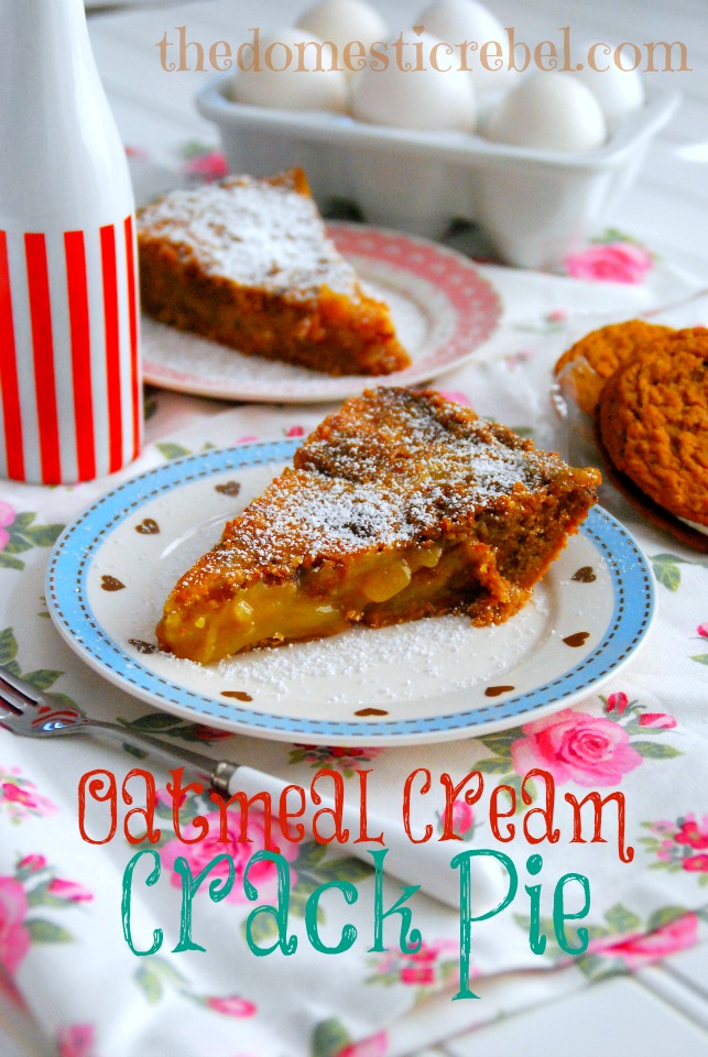 oatmeal cream crack pie