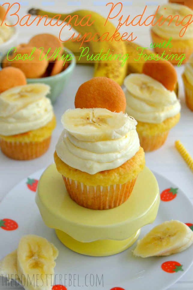 banana pudding cupcakes with cool whip pudding frosting recipe