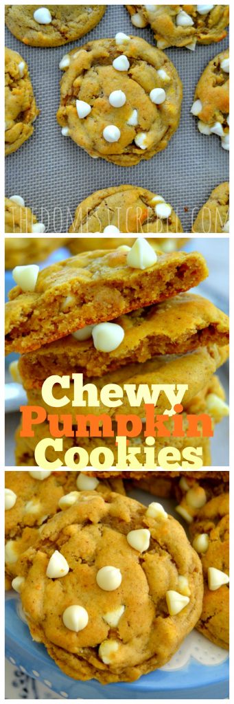 chewy pumpkin chip cookies