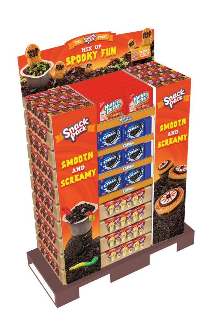 snack pack store display graphic