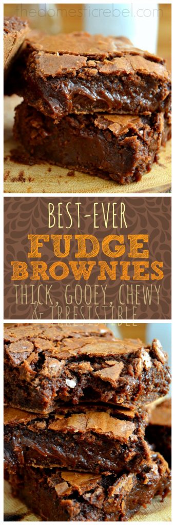 Best Ever Fudge Brownies collage