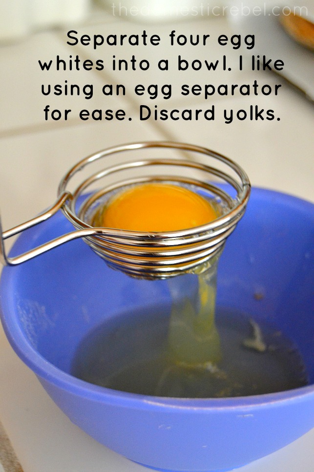 a photo of separating egg yolks from whites
