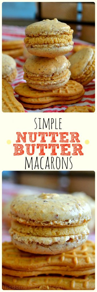 nutter butter macarons photo collage
