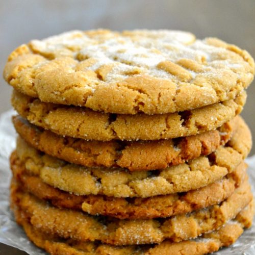 Chewy Peanut Butter Cookies - Rebel Spatula