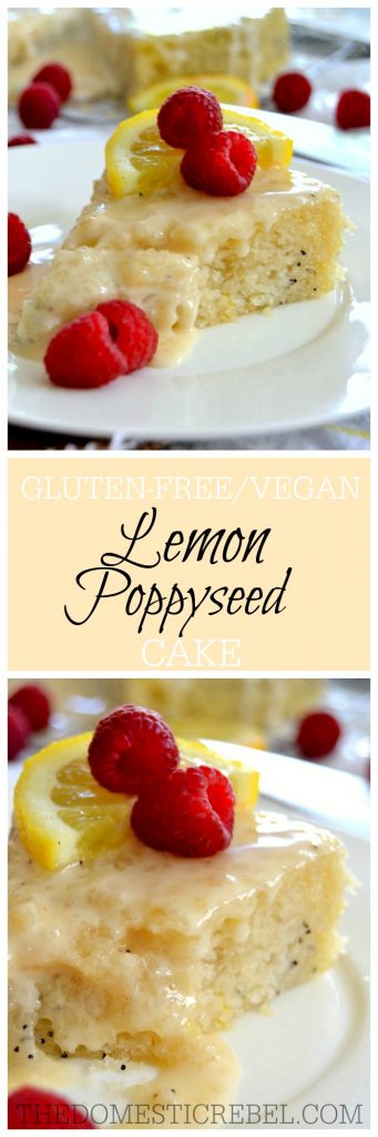 lemon poppyseed cake collage