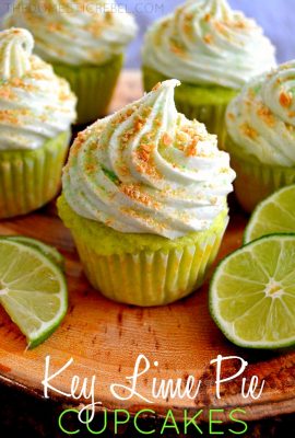 These sweet and tart Key Lime Pie Cupcakes are packed with juicy key lime flavor and a sweet graham cracker sprinkle. They taste exactly like zesty key lime pie but in cupcake form!