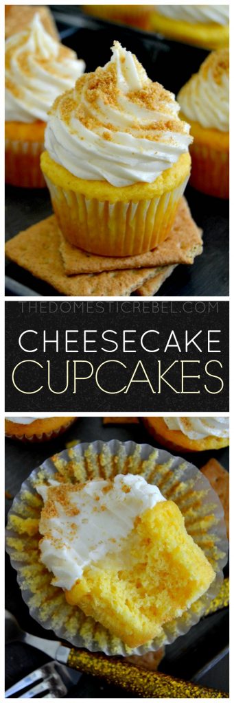 Cheesecake Cupcakes collage