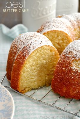 This Best-Ever Butter Cake is so supremely moist, easy to make, and tastes so buttery and delicious!