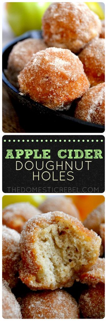 Apple Cider Donut Holes collage