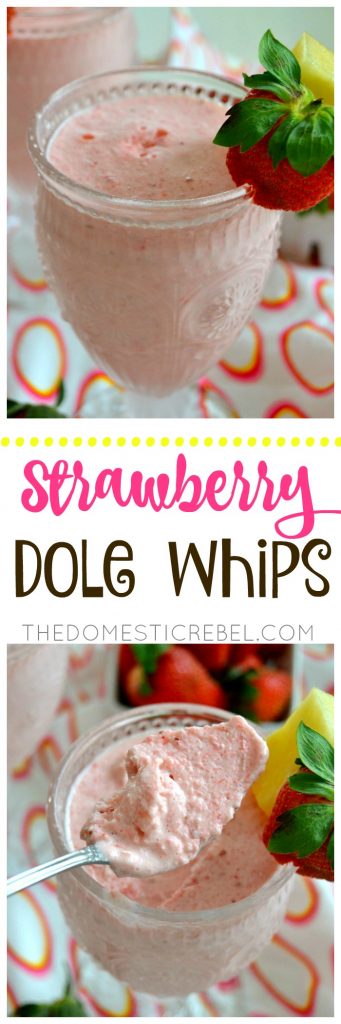 Strawberry Dole Whips collage