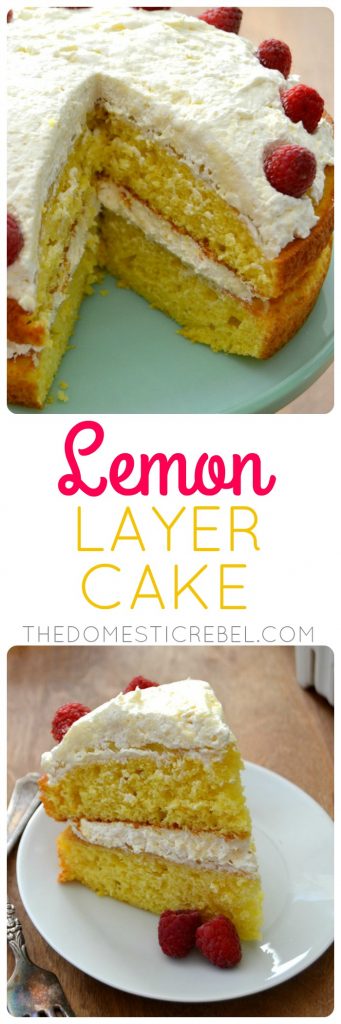 Lemon Layer Cake collage
