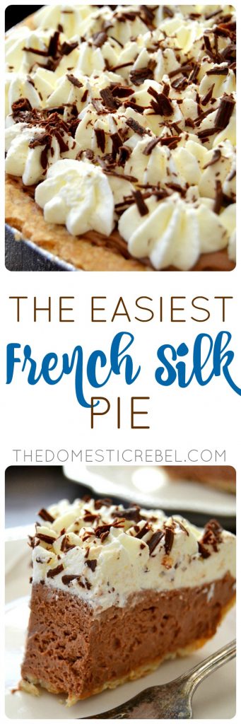 French Silk Pie collage