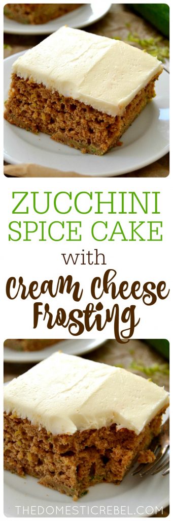 Zucchini Spice Cake collage
