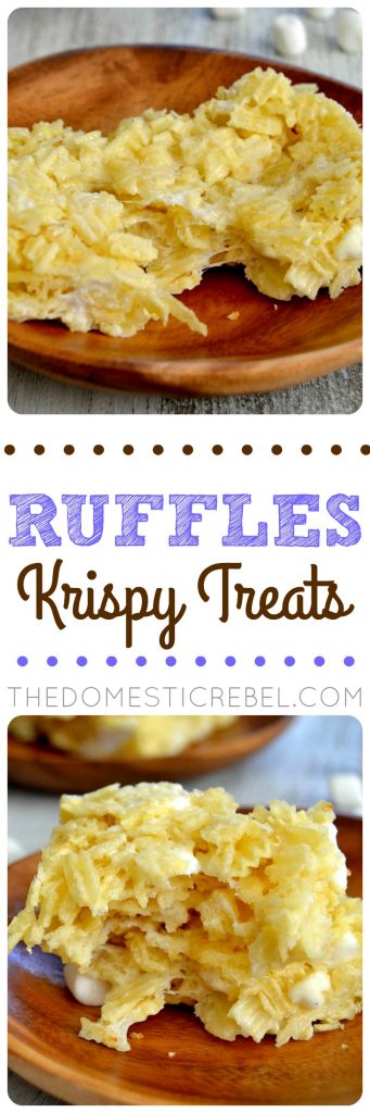 Ruffles Krispy Treats collage