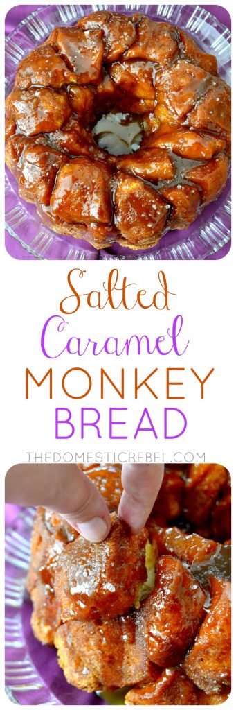 Salted Caramel Monkey Bread collage