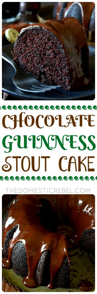 CHOCOLATE GUINNESS STOUT CAKE COLLAGE.