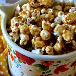 This BEST-EVER Caramel Popcorn is SO perfect! Easy to make, yields a HUGE batch, is great for gifts and perfect for snacking. Buttery, crispy, crunchy, sweet & salty perfection!