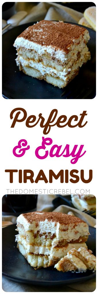 Perfect & Easy Tiramisu collage