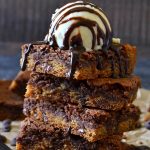 These Super Easy Brookies are the best of both worlds! A chewy, buttery chocolate chip cookie layer topped with a fudgy, rich brownie! Best served with ice cream, but they're a fun way to have cookies and brownies in one bite!