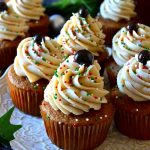 These Gingerbread Latte Cupcakes are FANTASTIC! Moist, fluffy, spicy gingerbread molasses cupcakes are topped with a fluffy, creamy brown sugar buttercream frosting and a chocolate-covered espresso bean. So delicious, perfect for the holidays, and festive!