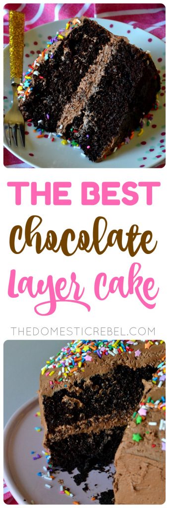 The Best Chocolate Layer Cake collage 