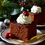 This Old-Fashioned Gingerbread Cake is moist and tender... but it's also PACKED with flavor from rich, syrupy molasses and LOTS of gingerbread spices. A perfect little EASY cake for the holidays!