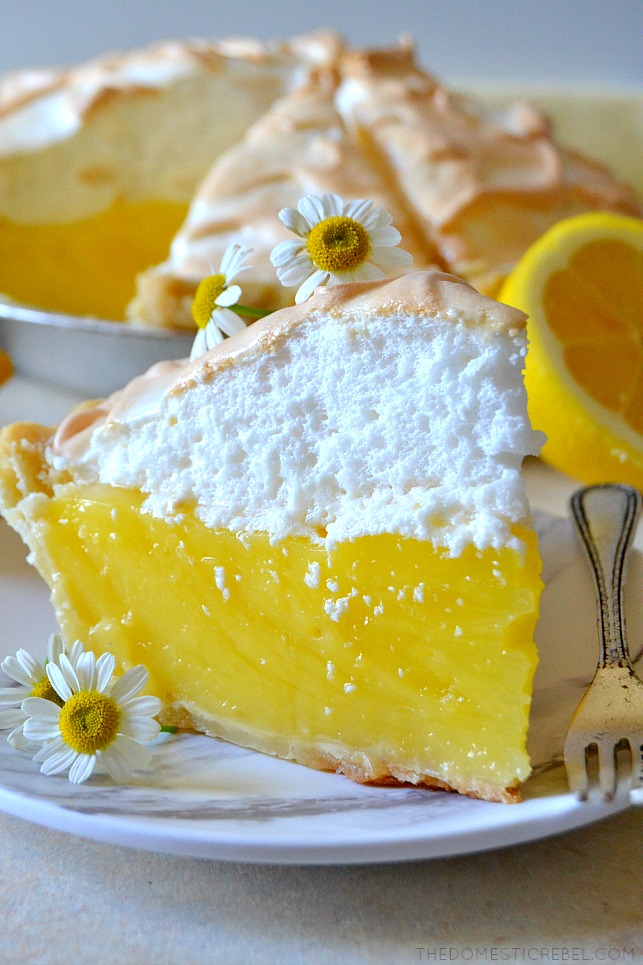 This Perfect Lemon Meringue Pie is the only recipe you'll need! If you're intimidated by meringue pies, don't be! This recipe is super simple, comes together easily and most importantly, is DELICIOUS with a sweet, tart lemon custard and a fluffy and light meringue topping! 