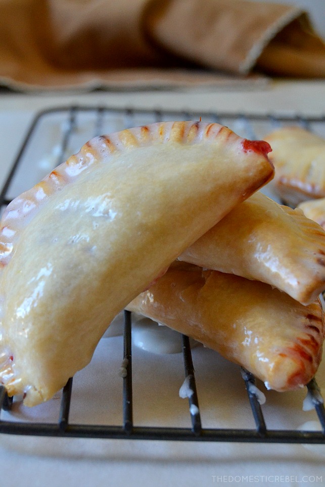 These Air Fryer Cherry Hand Pies are addictive, irresistible, two-bite hand pies filled with juicy cherry pie filling (or any flavor you like!). Made in the air fryer (with a regular oven direction too!), they're crisp and tender and SO easy! You do not want to miss this recipe! 