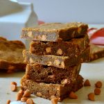 These Salted Butterscotch Blondies are irresistible, addictive and are made in entirely one pan! Buttery, soft and chewy, they're studded with butterscotch chips and sprinkled with sea salt for a delicious sweet and salty bar!