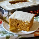 This Best Ever Pumpkin Cake is moist, tender, and perfectly spiced with an addictive, out of this world Brown Butter Maple Frosting! The combination of the pumpkin spice cake and the nutty, toasted brown butter maple icing is to die for!