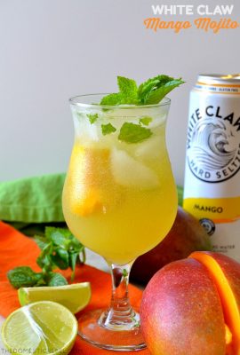 WHITE CLAW MANGO MOJITOS are super refreshing cocktails made with Mango White Claw Hard Seltzers! Fizzy, light, sweet and tropical thanks to the mango, they're such a fun way to serve up classic cocktails with the bubbly addition of White Claw!