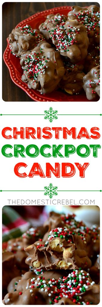 christmas crockpot candy collage