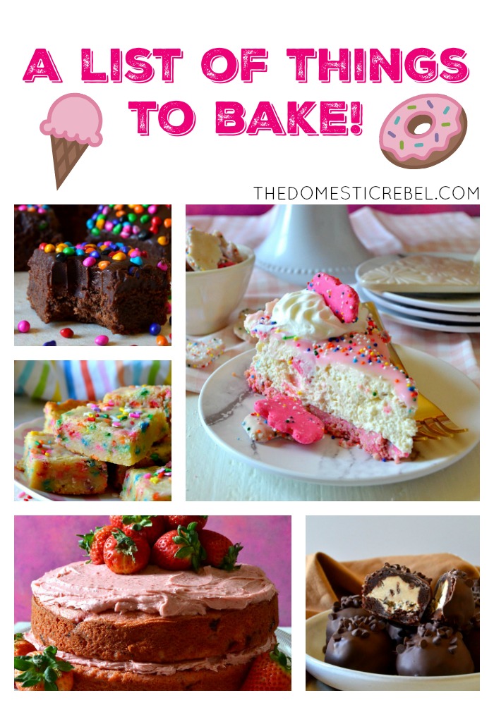 Not sure what to bake? Check out this comprehensive list of goodies sorted by ingredient! 