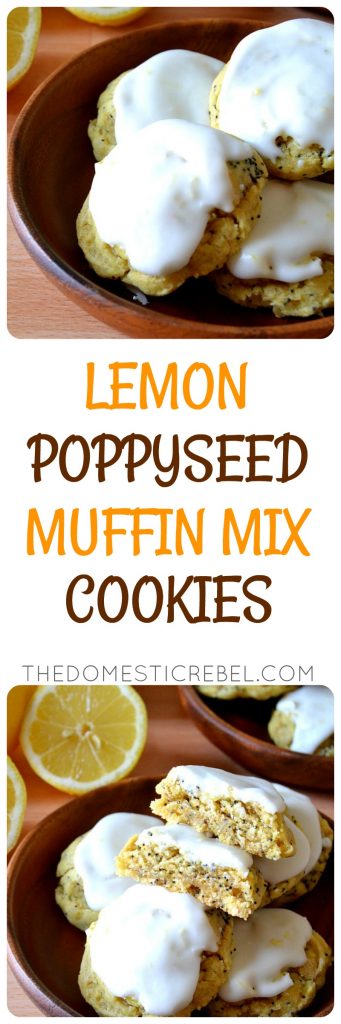lemon poppyseed cookies collage