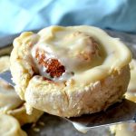 These No-Yeast Super Fast Cinnamon Rolls are a miracle in a pinch, delivering hot and gooey cinnamon rolls in a flash with NO yeast or additional flour. Using a secret baking hack, they are made start to finish in about 30 minutes - no rise, no proofing, just easy, breezy cinnamon roll goodness!